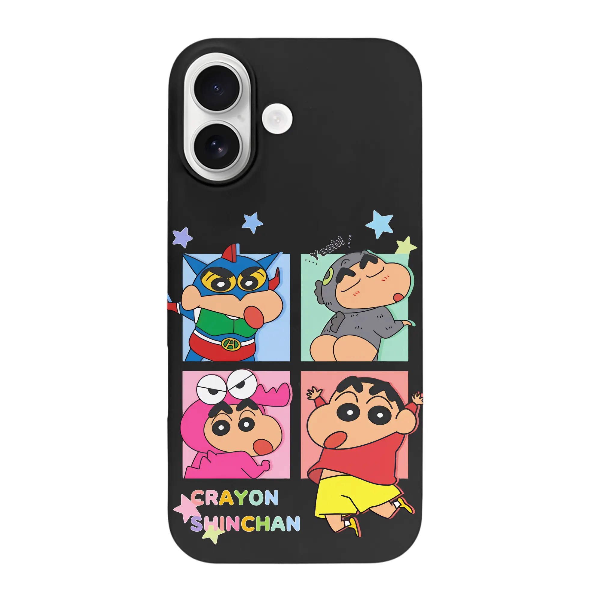 クレヨンしんちゃん グッズ 野原 しんのすけ - iPhone 17 シリーズ シリコンケース 薄型 耐衝撃 指紋防止 ソフトタッチカバー 精密フィット 傷防止 保護ケース iPhone 17/17 Air/17 Pro/17 Pro Max 対応